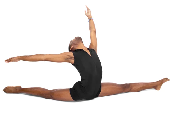 Męski balet tancerz wyświetlone elastyczność — Zdjęcie stockowe