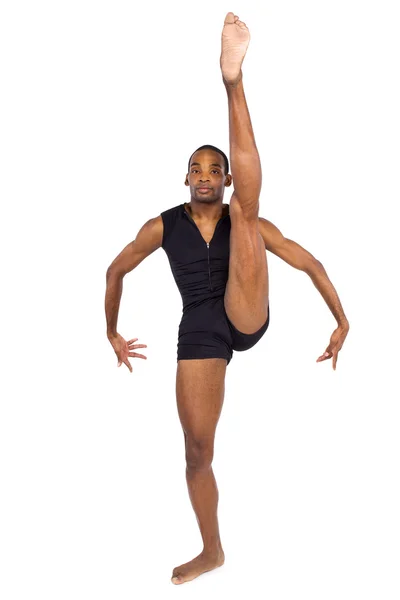 Dancer balancing to show ballet forms — Stock Photo, Image