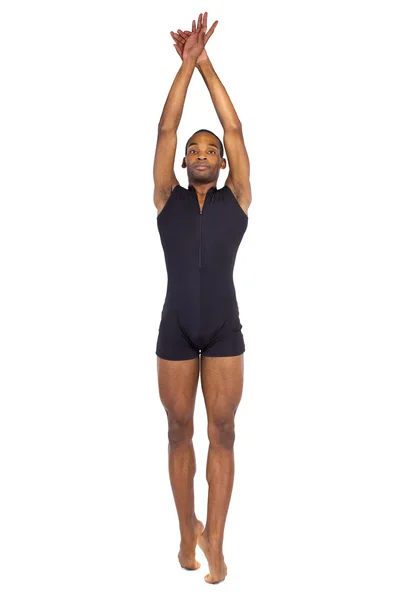 Dancer balancing to show ballet forms — Stock Photo, Image