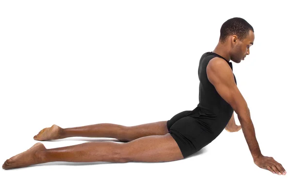 Balerin de sex masculin care arată flexibilitate — Fotografie, imagine de stoc