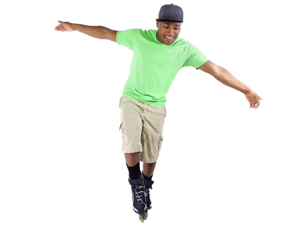 Man on rollerblade skates — Stock Photo, Image