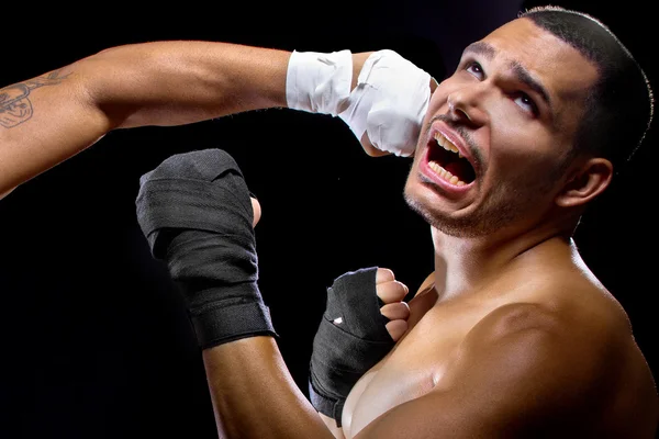 Sparring lutadores mma — Fotografia de Stock