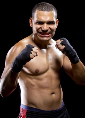 Kasların esneme Mma savaşçı
