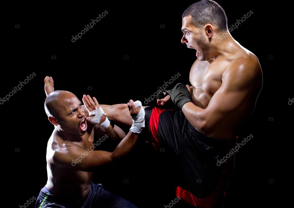Fighter performing counter attack — Stock Photo © innovatedcaptures