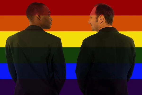 Mídias sociais para celebrar a legalização do casamento entre pessoas do mesmo sexo — Fotografia de Stock