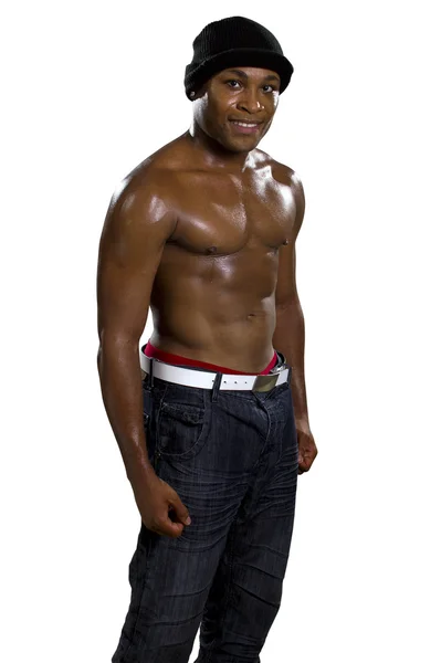 男性を示す腹部の筋肉 — ストック写真