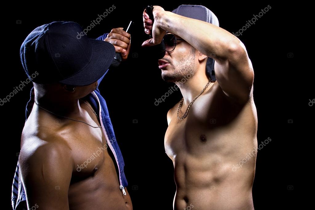 Two rappers with microphones Stock Photo by ©innovatedcaptures 81628216