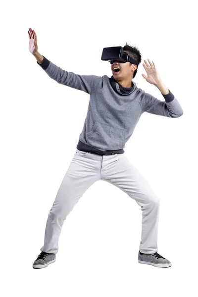 비디오 게임에 몰두 하는 남자 — 스톡 사진