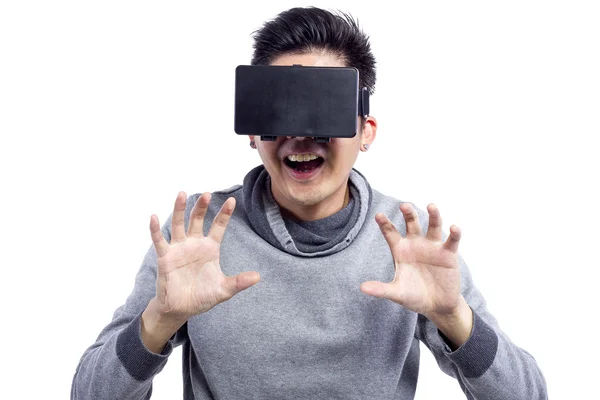 Mascul vizionarea filme 3D — Fotografie, imagine de stoc