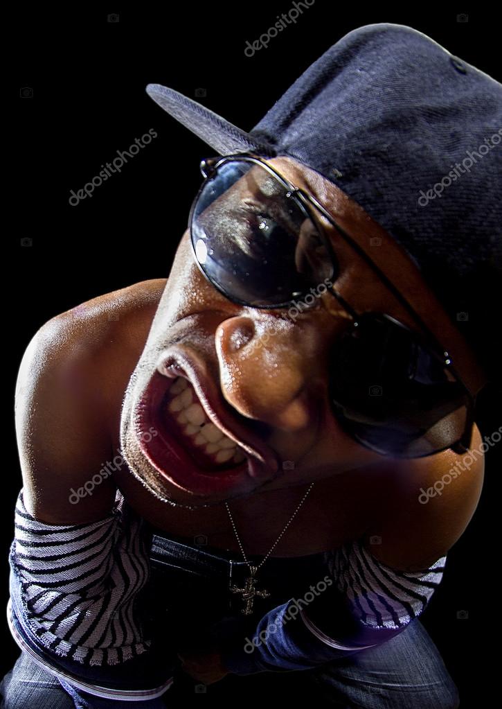 Rapper having music concert — Stock Photo © innovatedcaptures 85194508