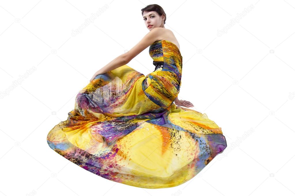 woman wearing fashionable dress
