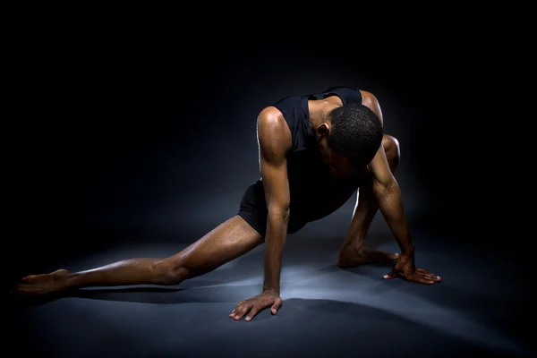 Black male dancer — Stock Photo, Image