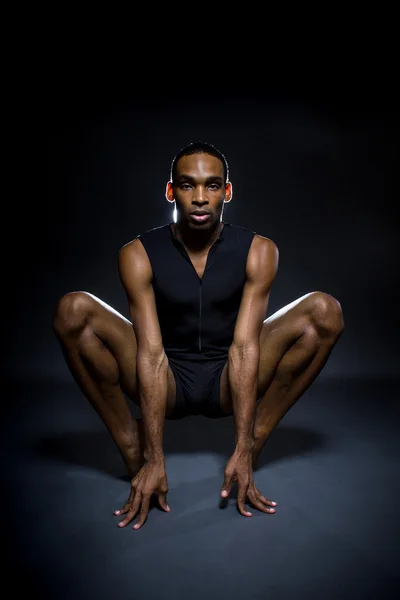 Danseuse masculine noire — Photo