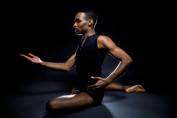 Black male dancer — Stock Photo, Image