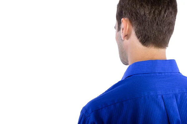 Homme d'affaires en chemise col bleu — Photo