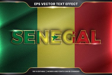 Düzenlenebilir metin efekti - Ulusal ülke bayrağıyla Myanmar