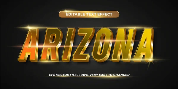 Editovatelný Textový Efekt Arizona Text Styl Mockup Koncept — Stockový vektor