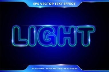 Düzenlenebilir Yazı Tipi Koyu Parlak Tasarım Şablonu