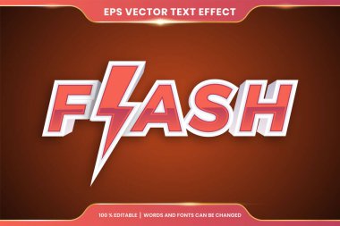 Flash Metin Efekti Düzenlenebilir konsepti