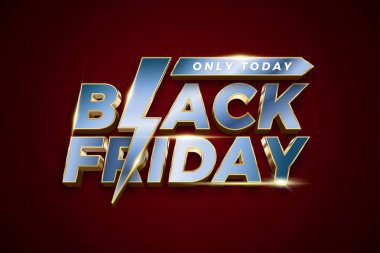 Etkili temalı Kara Cuma özel indirimi Metal gök mavisi rengi moda yüzücü ve afiş tanıtım pazarı İnternet 'te