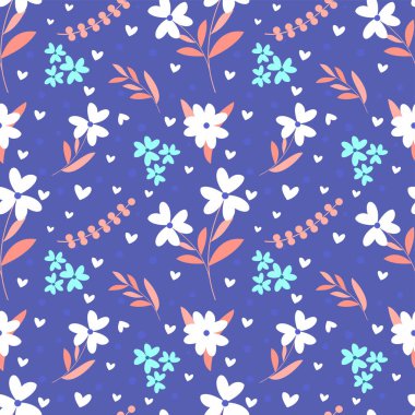 Şirin Vintage Pastel El, Çiçeksiz Desen, kumaş izi için