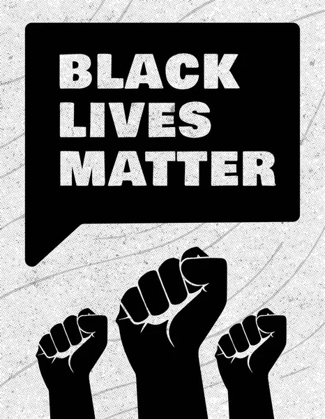 Zwarte Levens Materie Poster — Stockvector