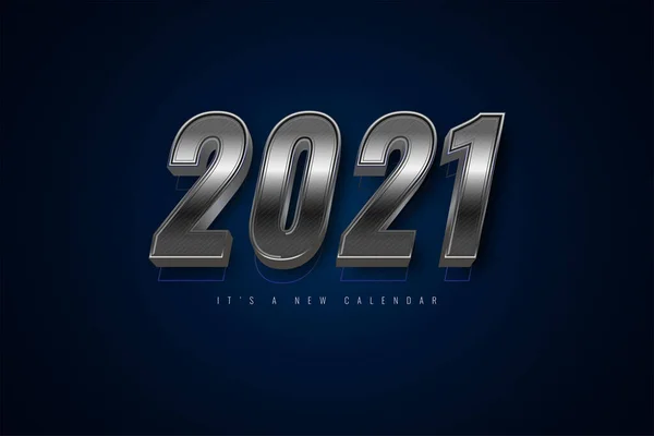 2021 은색의 템플릿의 — 스톡 벡터