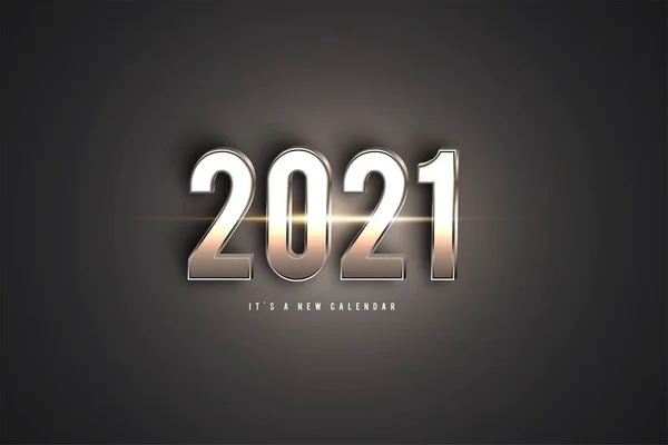 2021 Nouveau Calendrier Année Modèle Fond Illustration Vacances — Image vectorielle