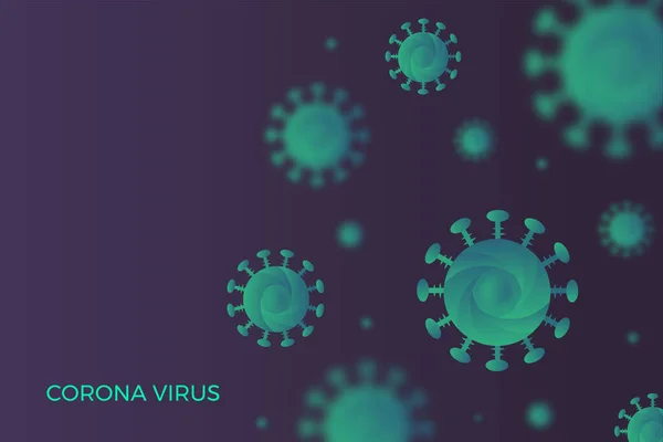 Bakterie Nebo Virus Infekce Chřipka Pozadí Premium Vektor — Stockový vektor