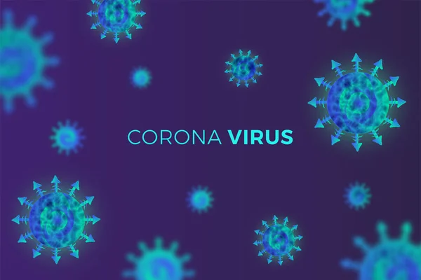 Hintergrund Des Ausbruchs Der Globalen Pandemie Coronavirus Covid — Stockvektor