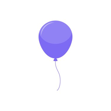 Mor parti balon vektör simgesi