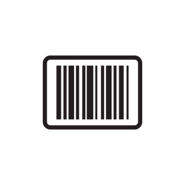 Uygulamalar ve web için barkod vektör simgesi, Envanter barkod satırı simgesi