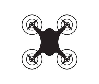 Düz biçimli hava aracı vektör simgesi