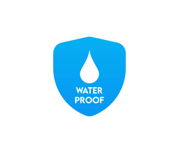 Waterproof icon, Water Proof sign, Water resistant symbol. Water protection icon