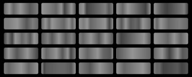 Gümüş arkaplan dokusu vektör simgesi kusursuz desen. Hafif, gerçekçi, zarif, parlak, metalik ve gümüş renkli çizimler. Ağ vektörü. Çerçeve, kurdele, para, soyut tasarım.