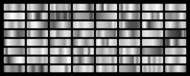Gümüş arkaplan dokusu vektör simgesi kusursuz desen. Hafif, gerçekçi, zarif, parlak, metalik ve gümüş renkli çizimler. Ağ vektörü. Çerçeve, kurdele, para, soyut tasarım.