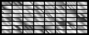 Gümüş arkaplan dokusu vektör simgesi kusursuz desen. Hafif, gerçekçi, zarif, parlak, metalik ve gümüş renkli çizimler. Ağ vektörü. Çerçeve, kurdele, para, soyut tasarım.