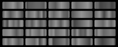Gümüş arkaplan dokusu vektör simgesi kusursuz desen. Hafif, gerçekçi, zarif, parlak, metalik ve gümüş renkli çizimler. Ağ vektörü. Çerçeve, kurdele, para, soyut tasarım.