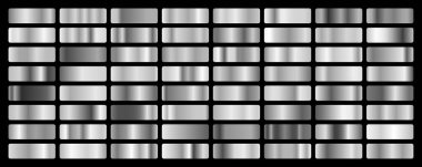 Gümüş arkaplan dokusu vektör simgesi kusursuz desen. Hafif, gerçekçi, zarif, parlak, metalik ve gümüş renkli çizimler. Ağ vektörü. Çerçeve, kurdele, para, soyut tasarım.