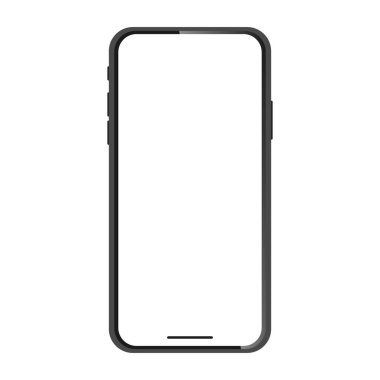 Infographic Global Business için beyaz ekranlı Smartphone 'un stüdyo görüntüsü 