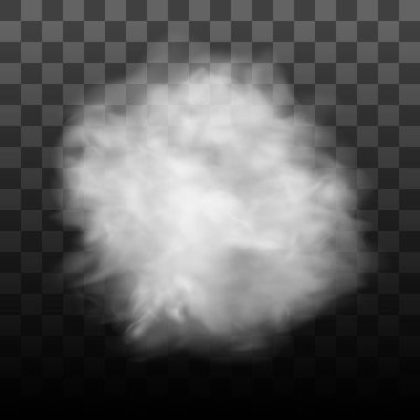 Sis ya da duman izole edilmiş şeffaf özel efekt. Beyaz vektör bulanıklığı, sis veya sis arkaplanı. PNG. 