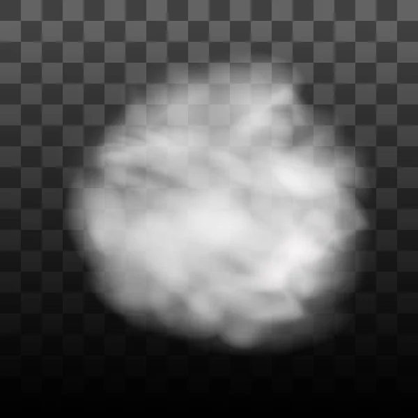 Nevoeiro ou fumaça isolado efeito especial transparente. Nuvens vectoriais brancas, neblina ou nevoeiro. PNG. —  Vetores de Stock
