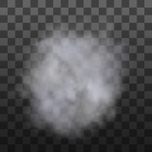 Niebla o humo aislado efecto especial transparente. Nubosidad del vector blanco, niebla o fondo de niebla. PNG. — Archivo Imágenes Vectoriales