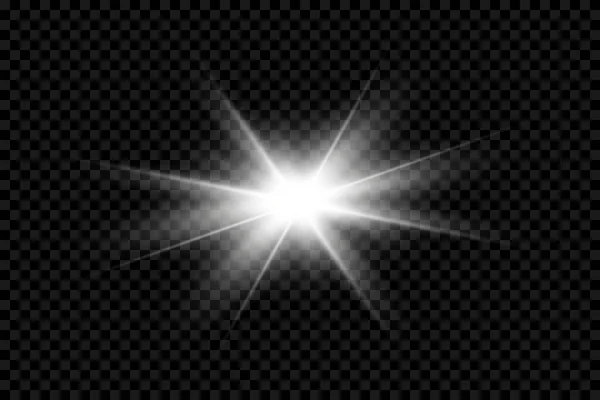 Vector transparant zonlicht special lens flare licht effect.PNG — Stockvector