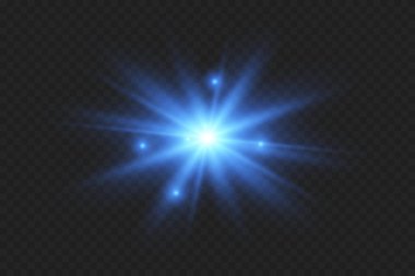 Şeffaf güneş ışığı özel mercek ışığı efekti. PNG