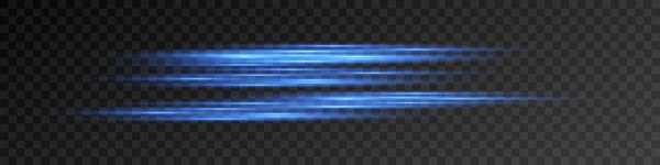 Pack de fusées éclairantes à lentilles horizontales. Rayons laser, rayons de lumière horizontaux. PNG — Image vectorielle