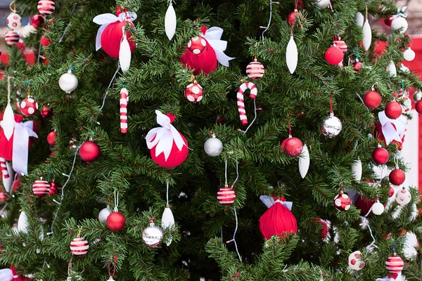 Christmas themes, tree toys holiday festive on all hung in garlands balls Candy Toys