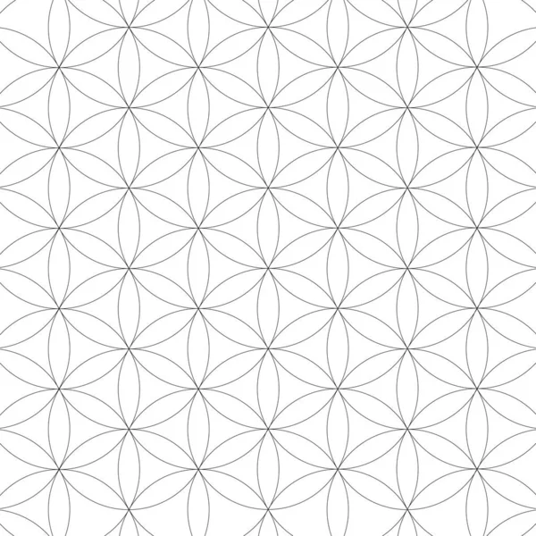 Soyut tasarım element deseni, yaşam çiçeği. Vektör illüstrasyonu