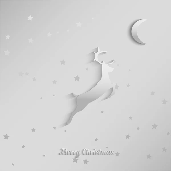 Arka plan silvering üzerinde Ren geyiği slaytlar