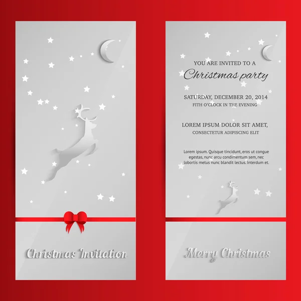 Bir geyik ile büyülü Merry Christmas banner